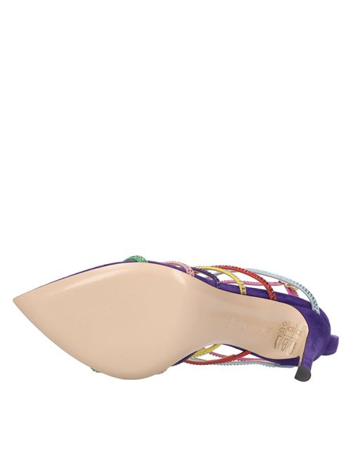 MIRAGE sandals in suede GIANVITO ROSSI | MIRAGE CAM.VIOLA-MULTICOLOR